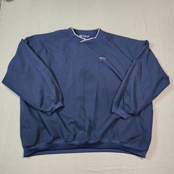 Vintage Big Dogs Golf Pullover Wind Breaker Mens Size XXLarge Navy Blue - Picture 1 of 6